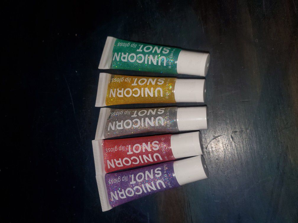 Unicorn Snot Lip Gloss 5 Pack. New