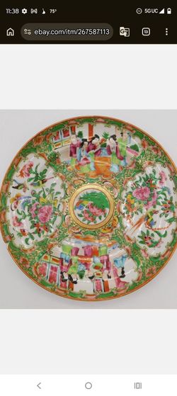 Chinese Rose Medallion Porcelain Plate