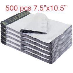 500 pcs 7.5” X 10.5” White Poly Mailers Self Sealing Shipping Envelope Bags Plastic Mailing Bags