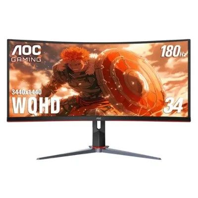 34" Curved Gaming AOC Monitor Nearly New