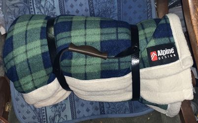 Roll Up Heavy Fleece Camping Blanket by Alpine Design