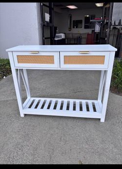 New 39.3"x11.8"x31.5 Wooden Console Table w/ Drawers Entryway Kitchen Console Cabinet