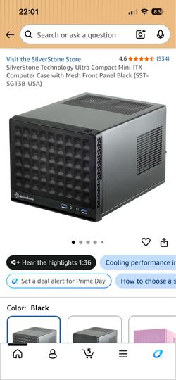 Brand new silver stone SG13 mini ITX chassis (USB-A only)