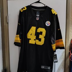 NWT Nike Pittsburgh Steelers Troy Polamalu Jersey - Size 3XL - Black