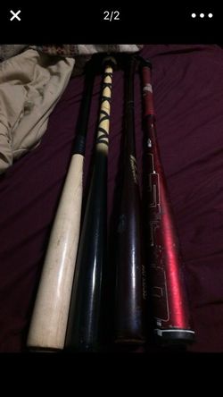 Wood bats for sale.