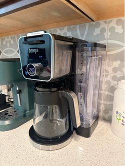 Ninja Hot & Iced Coffee Maker w/ Built-In Frother + Glass Carafe