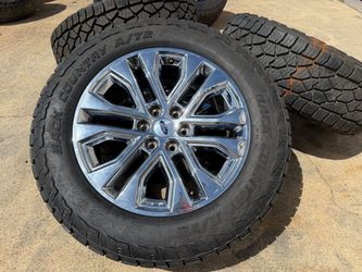 FREE DELIVERY 2024 Ford F150 Wheels 20” CHROME Expedition Rims Back Country AT LT265/60R20 100%