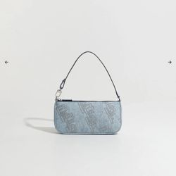 Rachel Stud Leather Bag in Denim