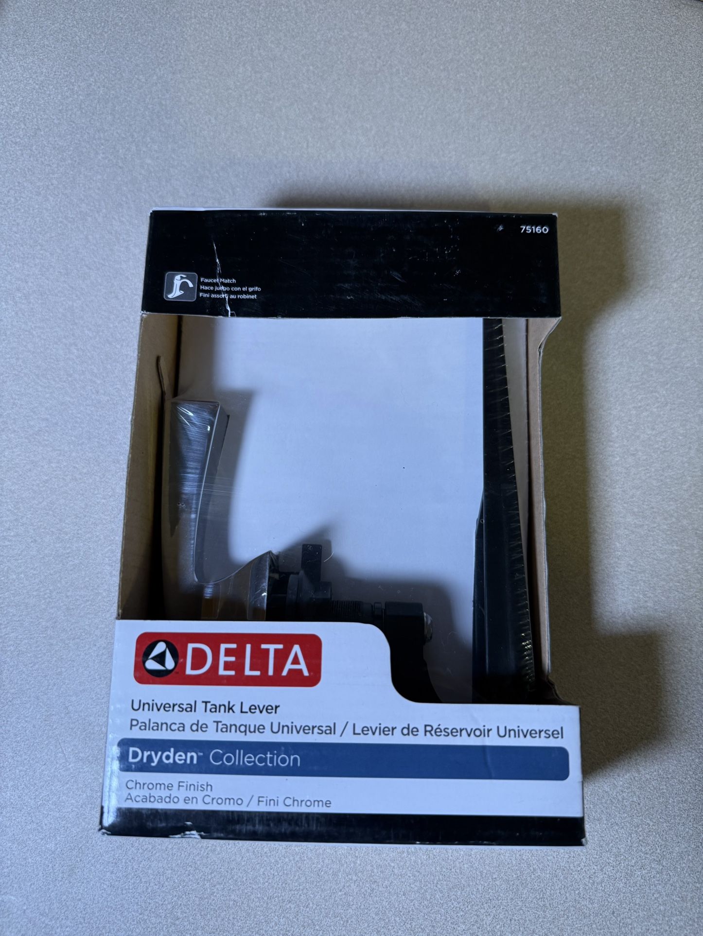 Delta Universal Tank Lever 75160 Chrome Finish New In Box