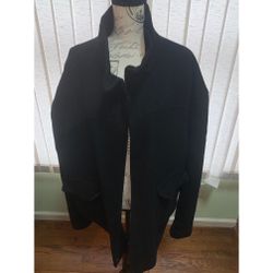Men’s Black Winter Coat Outdoor Jacket Parka Overcoat 