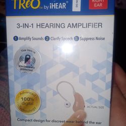 Brand New Treo By Ihear 3 In 1 Hearing Amplifier RIGHT EAR