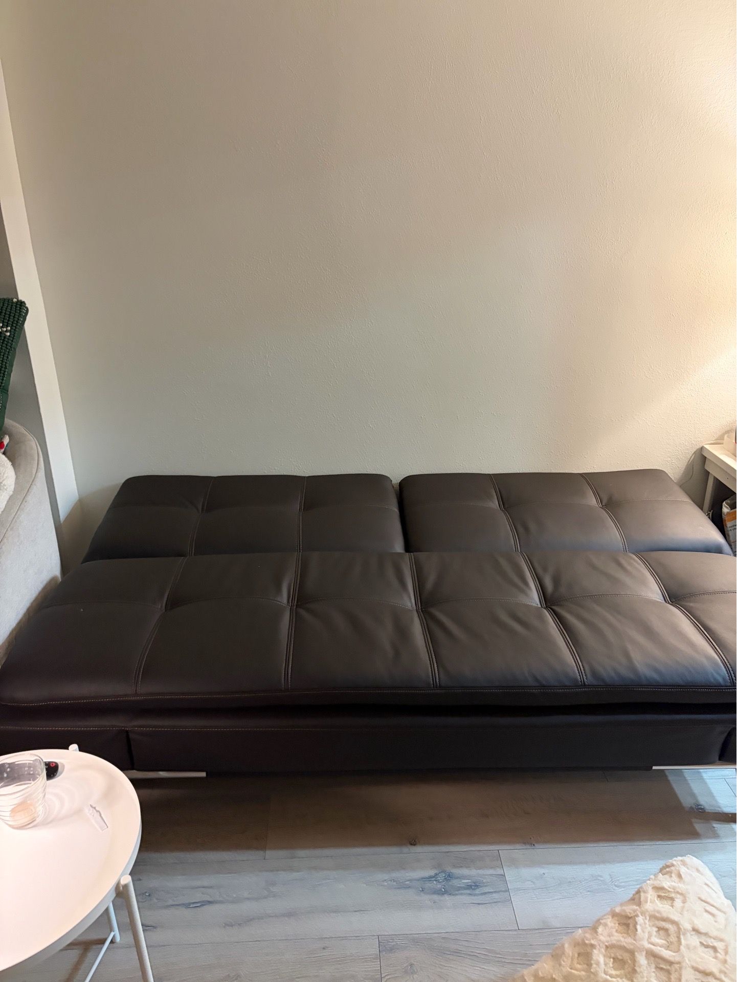 costco futon leather sofa