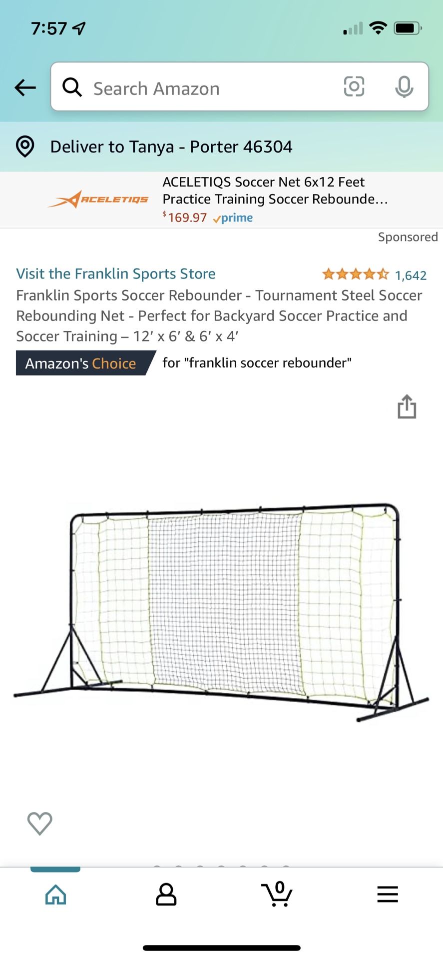 Franklin Soccer Rebounder (new) Retails For $140 On Amazon