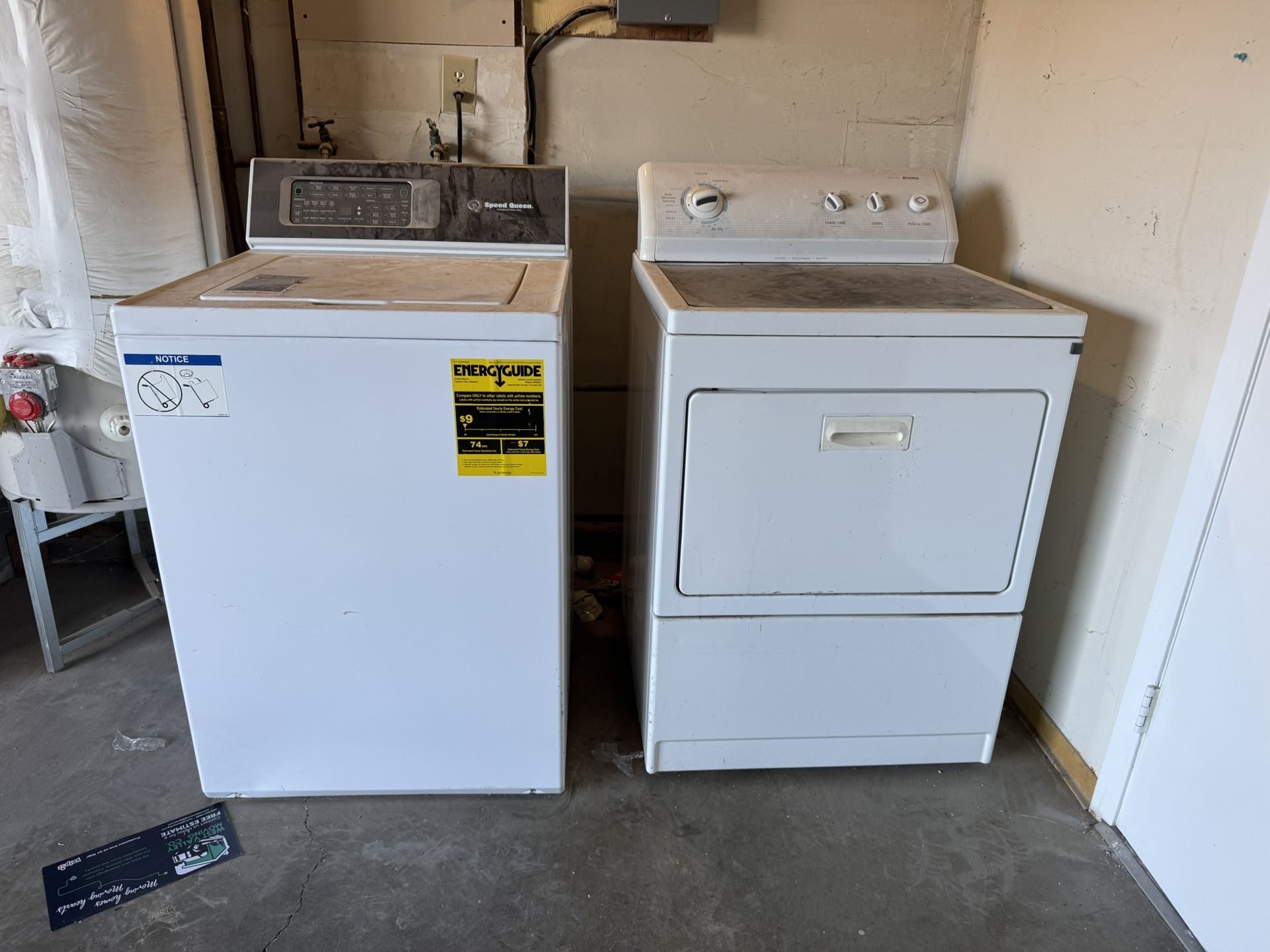 Speed Queen tr7 washer and washerKenmore 700 Series Dryer