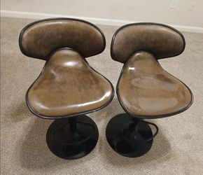 KAMPCO Faux Leather Bar Chairs