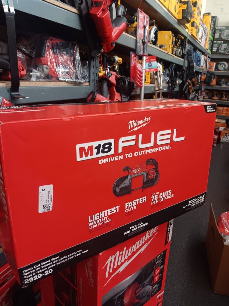 MILWAUKEE M18 FUEL 18V Lithium-Ion Brushless Cordless Deep Cut Dual Trigger Band Saw with (Tool-Only