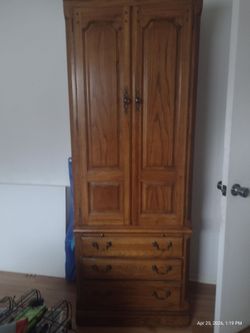 Thomasville Solid Wood Armoire with Drawers