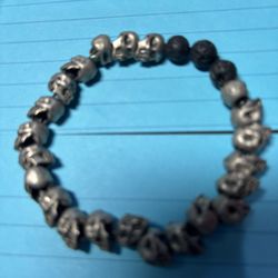 Man skull bracelet