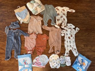 Bundle of baby boy clothes ( newborn)