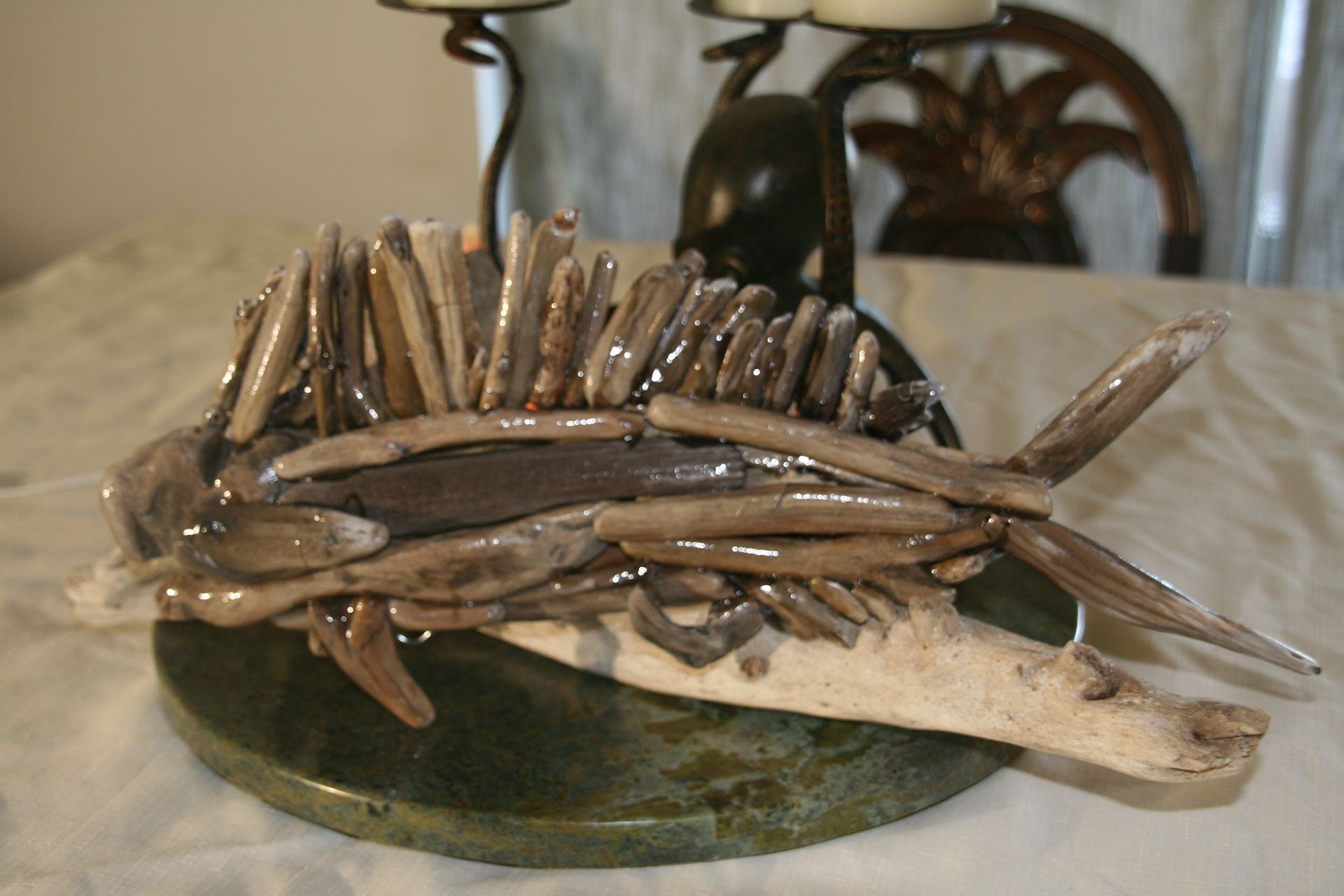 Whitewash driftwood mahi-mahi