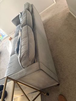 Gray Fabric Sofa Couch