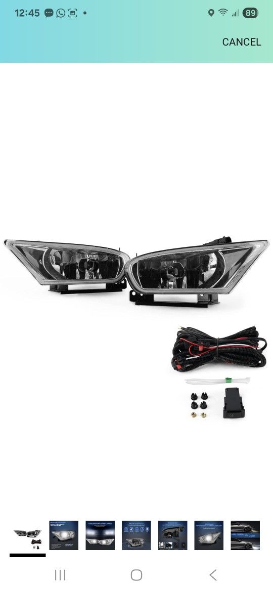 RP Remarkable Power, LED Fog Light for 2005 2006 2007 Odyssey Chrome DRL Fog Light with LED Light Bulbs and Wiring Harness& Clear Lens Kit FL12235

