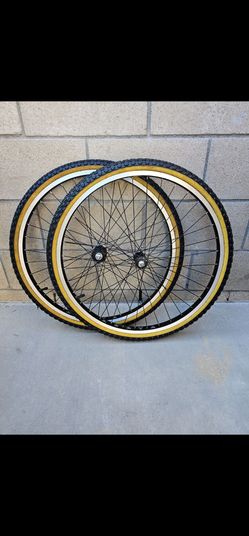 NEW 26" Black Alloy BMX Wheels