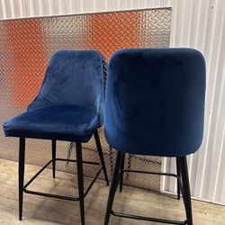 Velvet Barstools Set Of 4