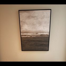 Moody Abstract Framed Canvas Wall Decor (new)