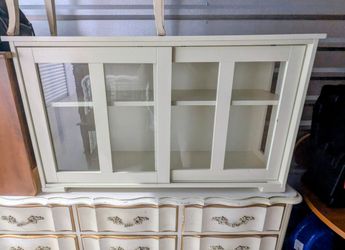 Buylateral Pacific Stackable Cabinet with Sliding Glass Doors