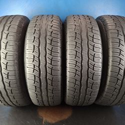 265 70 18 SET(4) (S39) BFGOODRICH ADVANTAGE TA SPORT LT  75% TREAD 