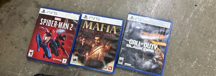 3 games spider man 2, mafia and cod black ops 6