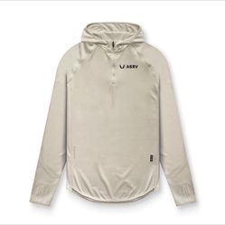 ASRV Sand Smoke Hoodie Half Zip.