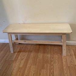 Wood Bench/ Read Description 