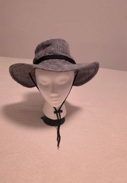 Wide Brimmed Bonnie Style Hat with Chin Cord