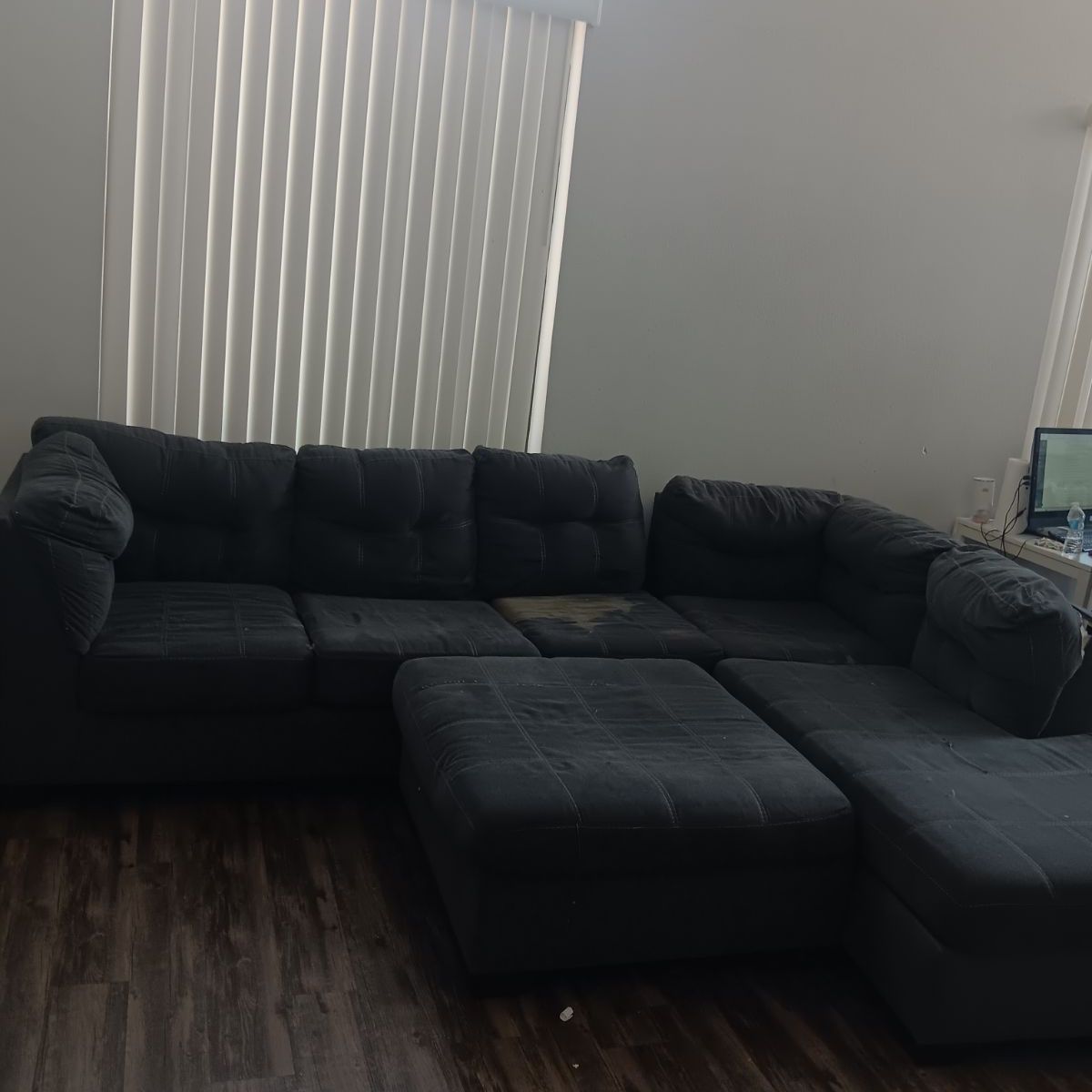 Sectional Couch W/queen Mattress