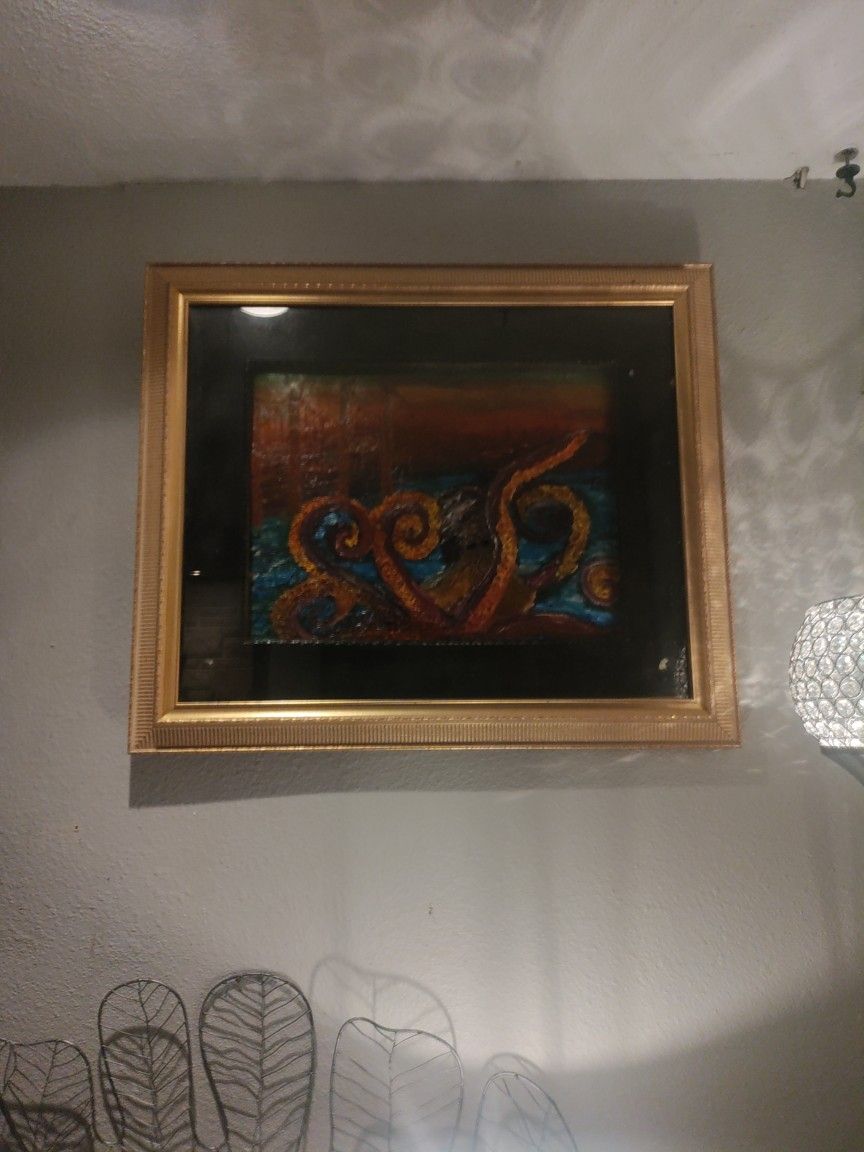 Painting Of The Narrows Bridge Octopus
