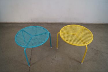 Pair Of 1950’s Mid Century Modern Patio Side Tables