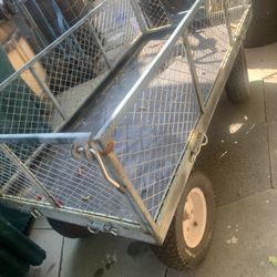 Carrito De Metal Con Redilas