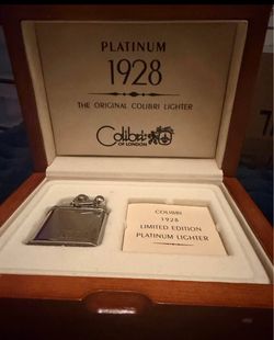 RARE COLLECTIBLE – Colibri 1928 Limited Edition Platinum Lighter