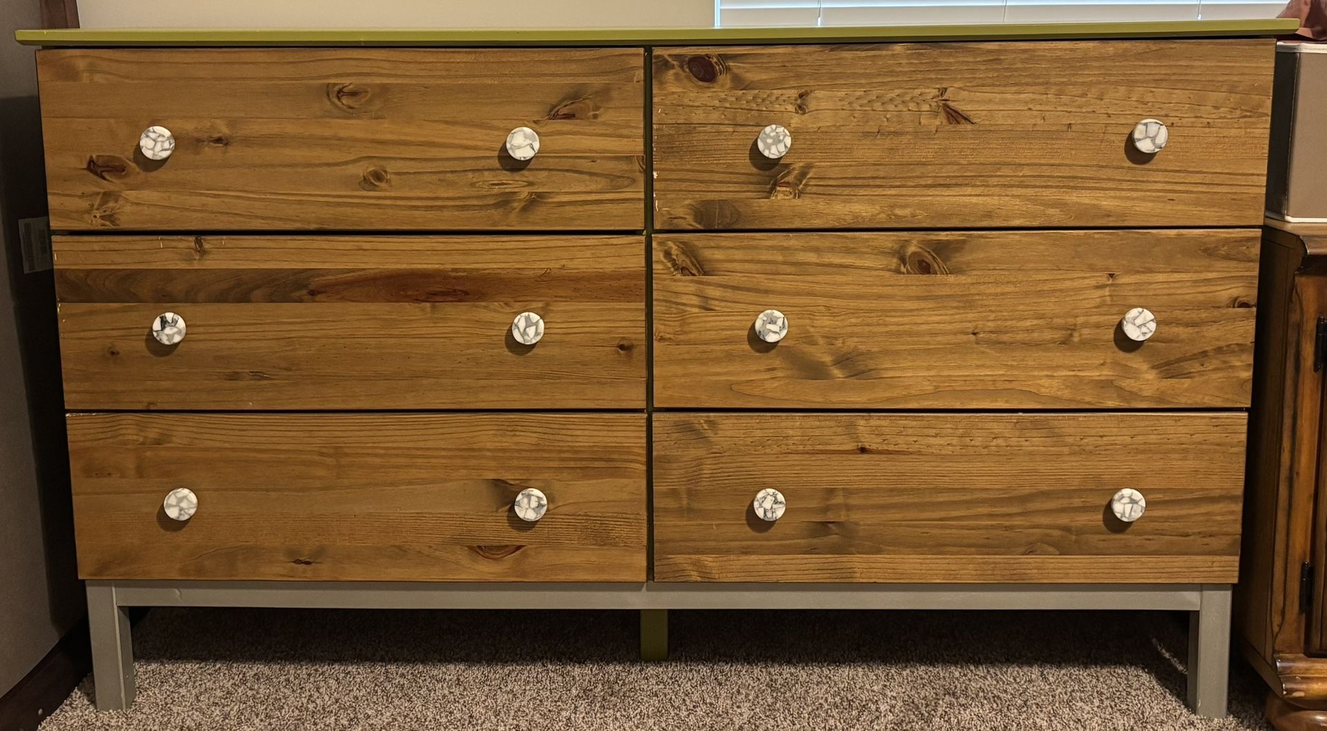 Six Drawer Dresser and Nightstand