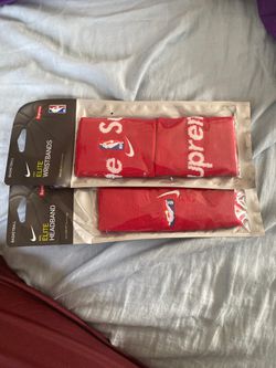 Brand new supreme headband and wristbands. 100% authentic!!!!