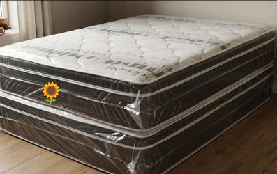 $199 Queen pillow top mattress only brand new free delivery same-day