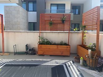 Garden Boxes with Trellis