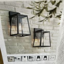 2 NEW Outdoor Wall Lights