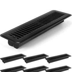 6 Pcs 2" x 12" Floor Register Vent Covers Metal Heat Vent Register with Rust Pro