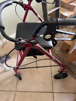 Walker Rollator with storage seat