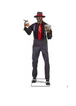 Home Accents Holiday 6.5 ft. Animated LED Jack of Spades. Brand New in Box!