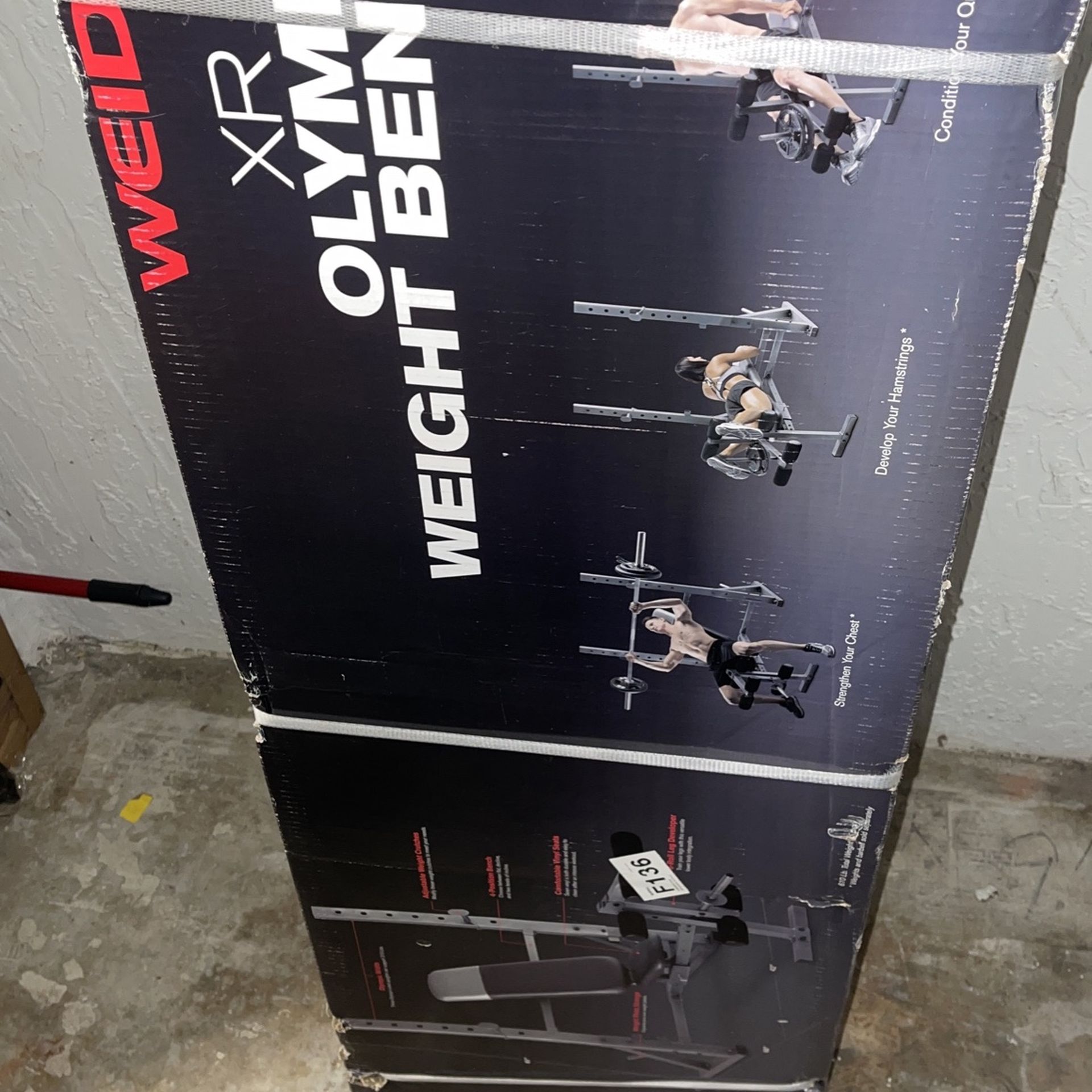Weider XR 10.1 Olympic Weight Bench with Integrated Leg Developer and Weight Plate Storage