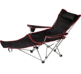 Camping chair with foot rest